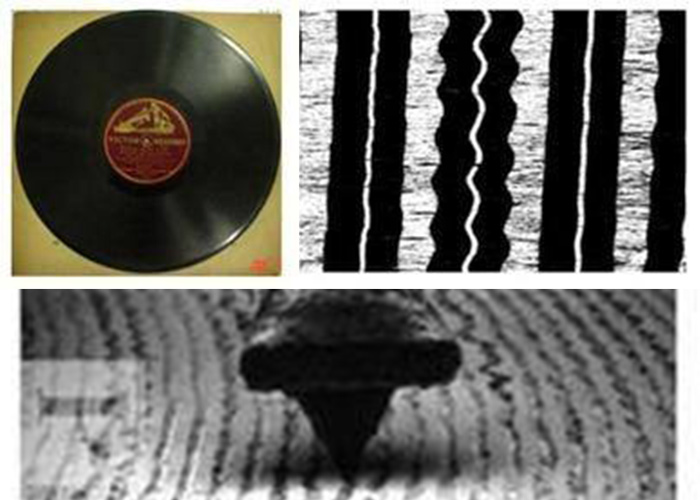 "See" sound: scientists play old records with a microscope